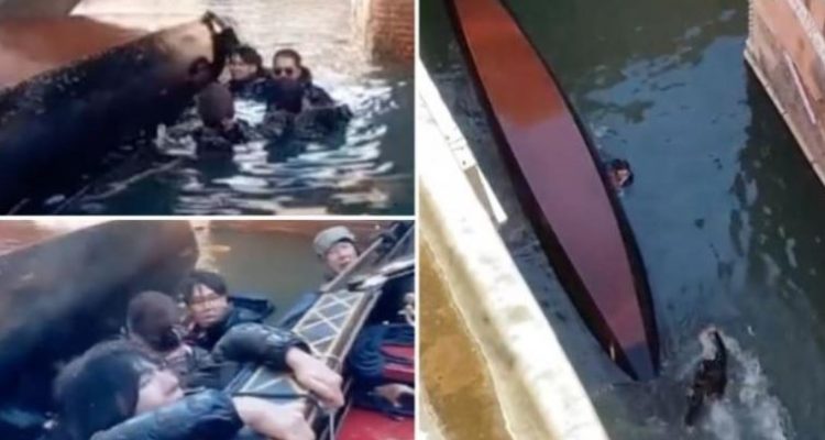 VIDEO: Gondola in Venice capsizes after tourists refuse to sit down and stop taking selfies. | Secret Flying VIDEO: Gondola in Venice capsizes after tourists refuse to sit down and stop taking selfies. | Secret Flying