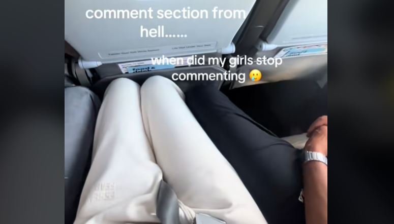 TikToker left with “female rage” after sitting in between two men on a flight
