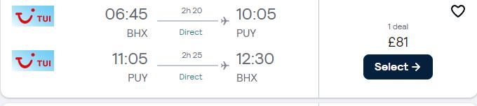 Non-stop, summer flights from UK cities to Pula, Croatia from only £80 roundtrip. Flight deal ticket image.