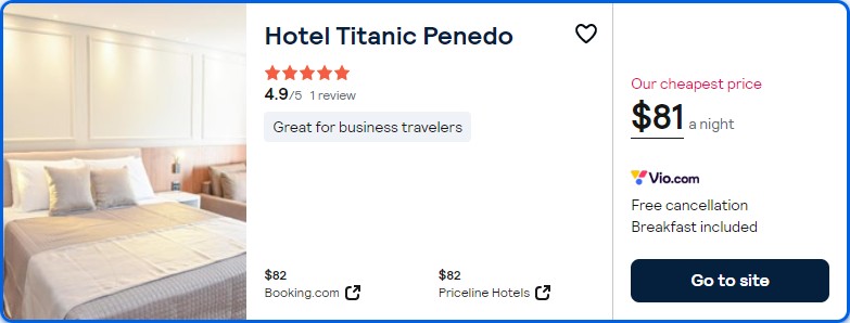 Stay at the 5* Hotel Titanic Penedo in Itatiaia, Brazil for only $81 USD per night. Flight deal ticket image.