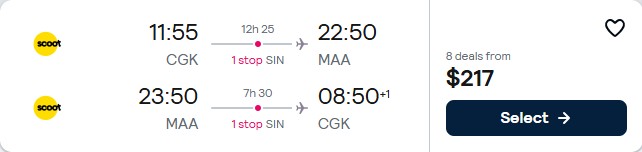 Click here to book this cheap flight deal. Cheap flights from Jakarta, Indonesia to Chennai, India for only $217 USD roundtrip. Flight deal ticket image.