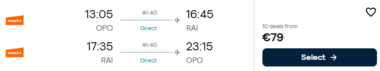 Click here to book this cheap flight deal. Non-stop flights from Porto or Lisbon, Portugal to Cape Verde from only €79 roundtrip. Flight deal ticket image.